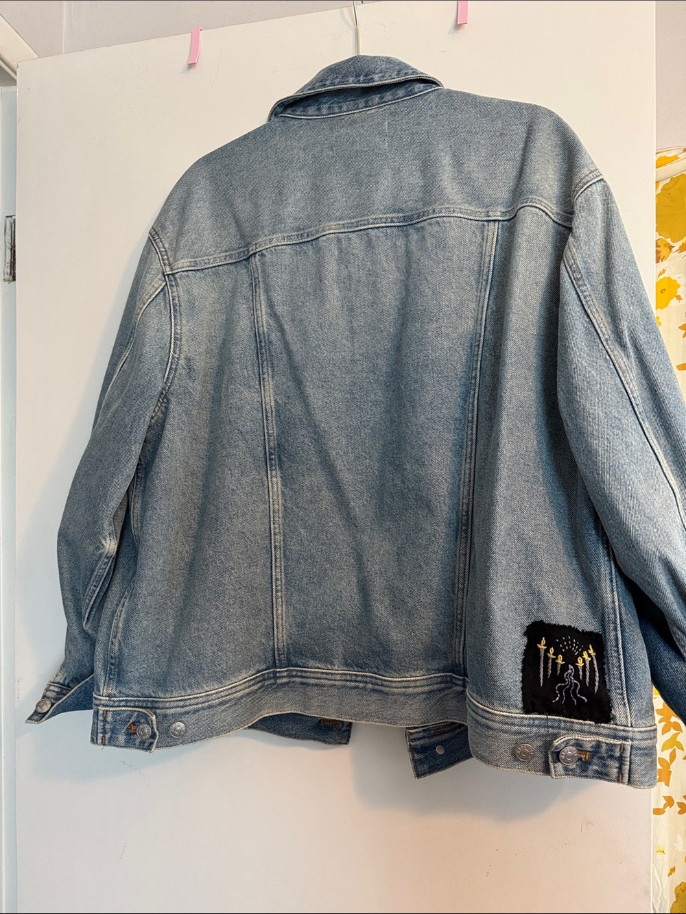 Madewell Oversized Light Blue Denim Jacket - Picture 4 of 5